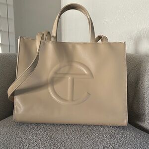 Telfar Medium Shopper Cream Tote Bag